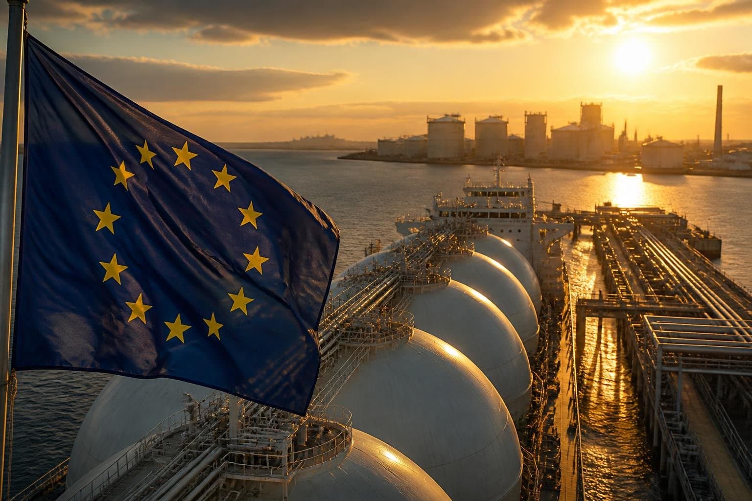 EU kjøpte mindre amerikansk LNG – truer handelsavtalen
